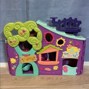 Littlest Pet Shop LPS Clubhouse Treehouse Playset Purple 2007 Hasbro LPS
